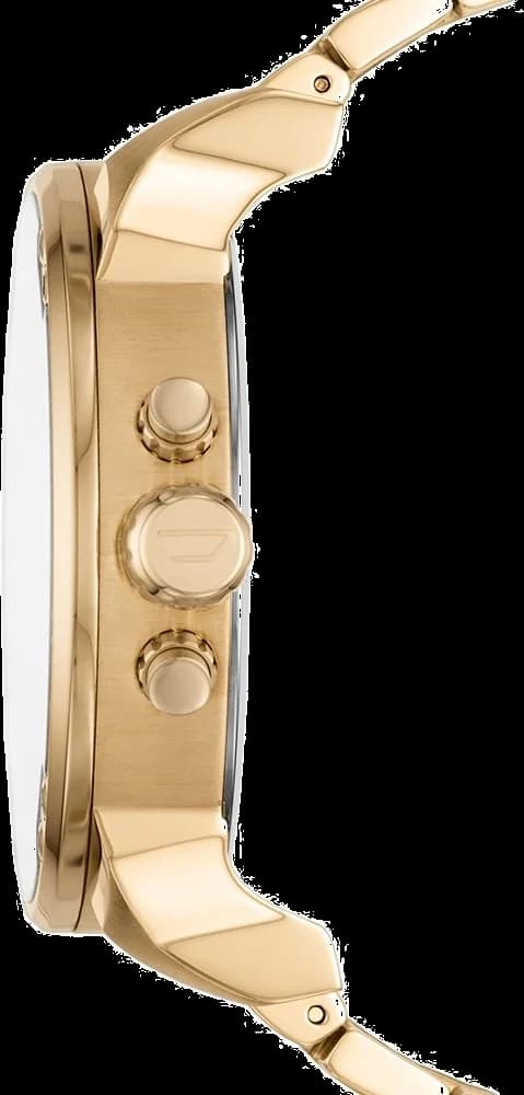 Montre Diesel Mr. Daddy DZ7399 pour Homme en acier doré jaune multi-cadrans taille 57mm vue 3