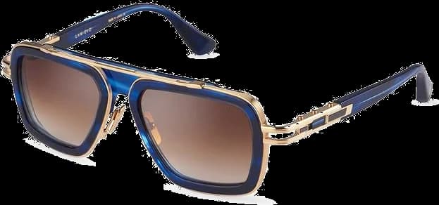 Lunettes de soleil DITA LXN-EVO DTS403-A-03 Bleu Dégradé pour Homme