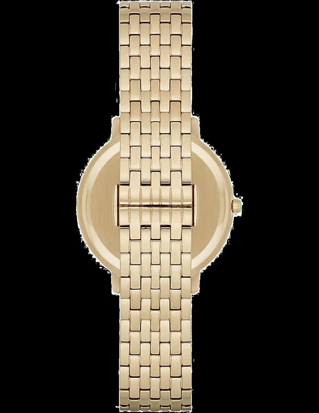 Attache bracelet Emporio Armani AR11007 en acier doré maillé milanaise avec fermoir déployante pression sécurisé ajustable