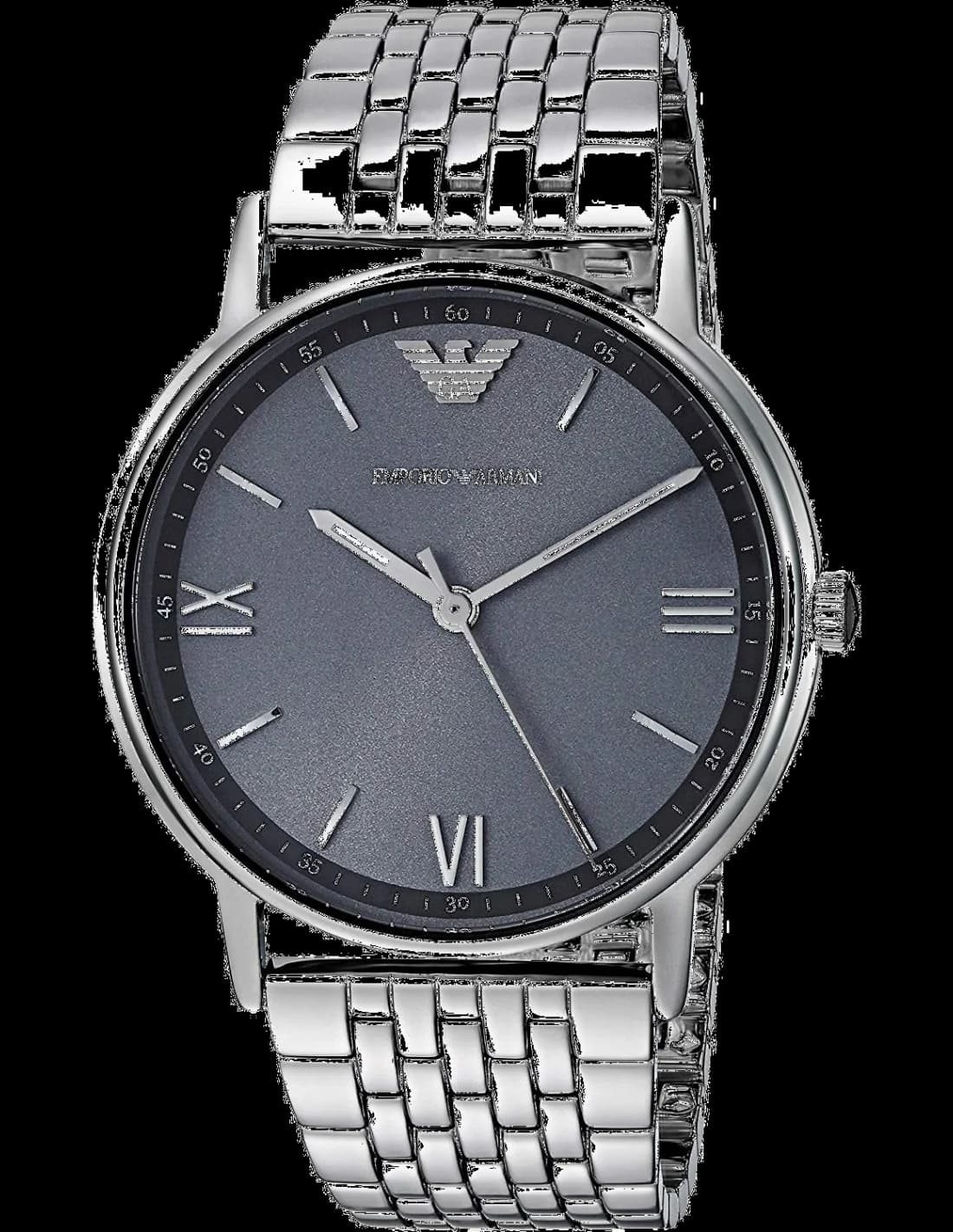 Montre Homme Emporio Armani AR11068 Kappa - Boîtier Acier Argent Cadran Gris