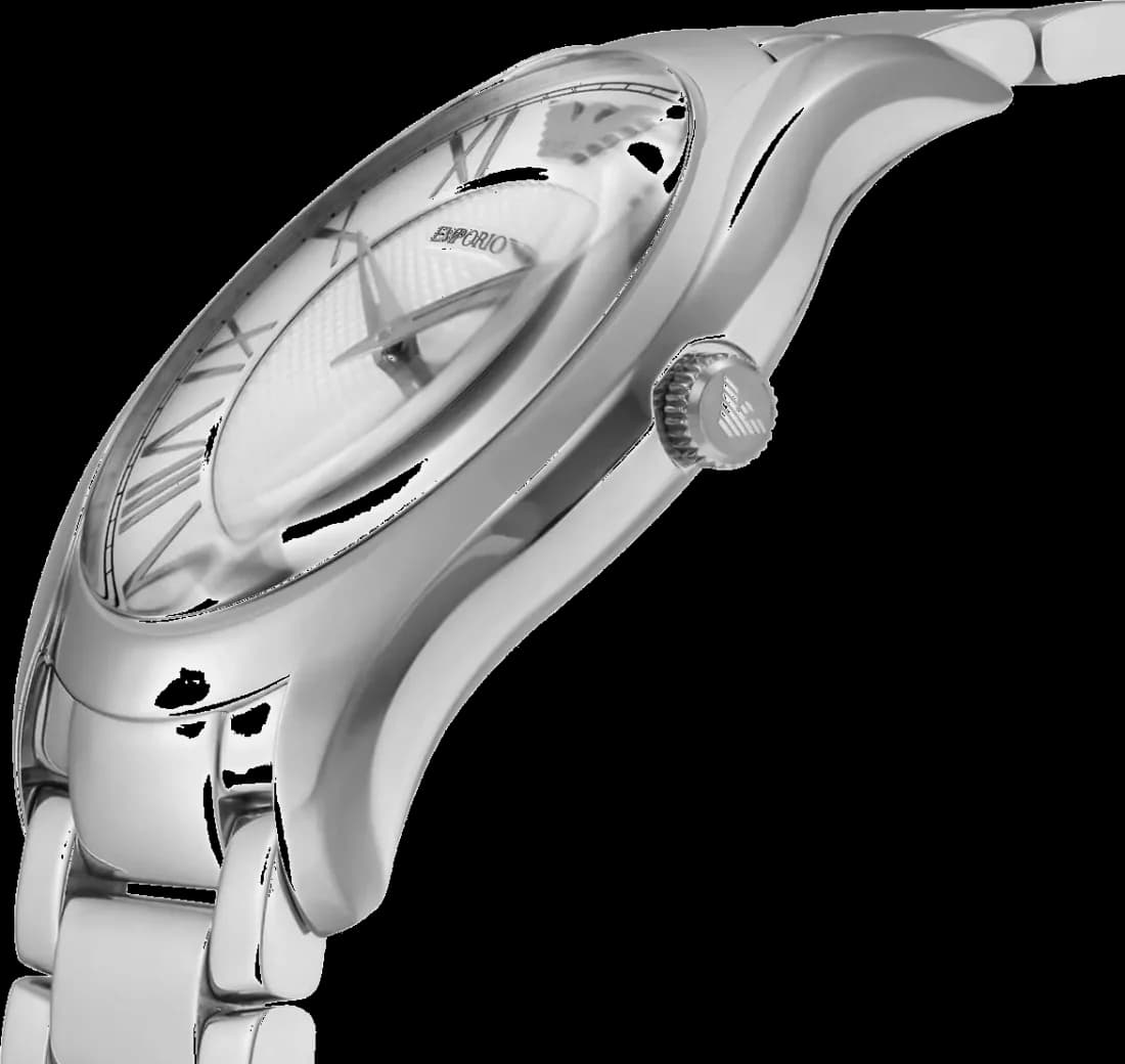 Montre Homme Emporio Armani Classic AR11084 - Acier poli et cadran noir vue 2