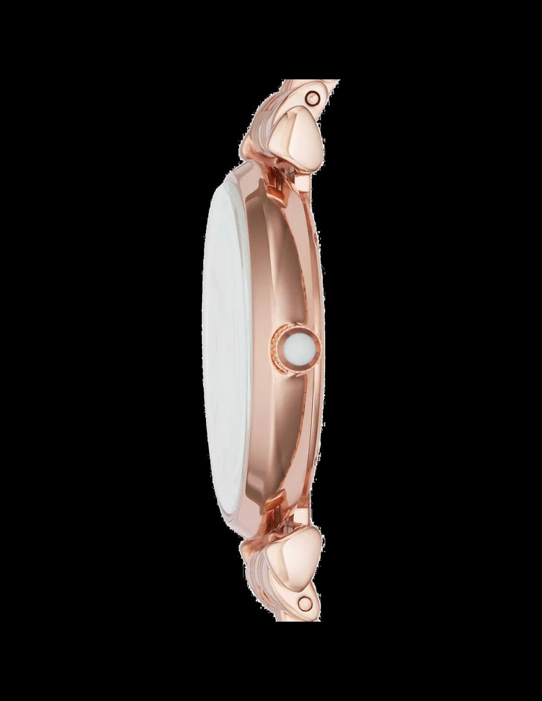 Visage cadran Emporio Armani AR11110 arborant index bâton argentés, aiguilles dauphine et guichet date à 3h pour une lisibilité optimale