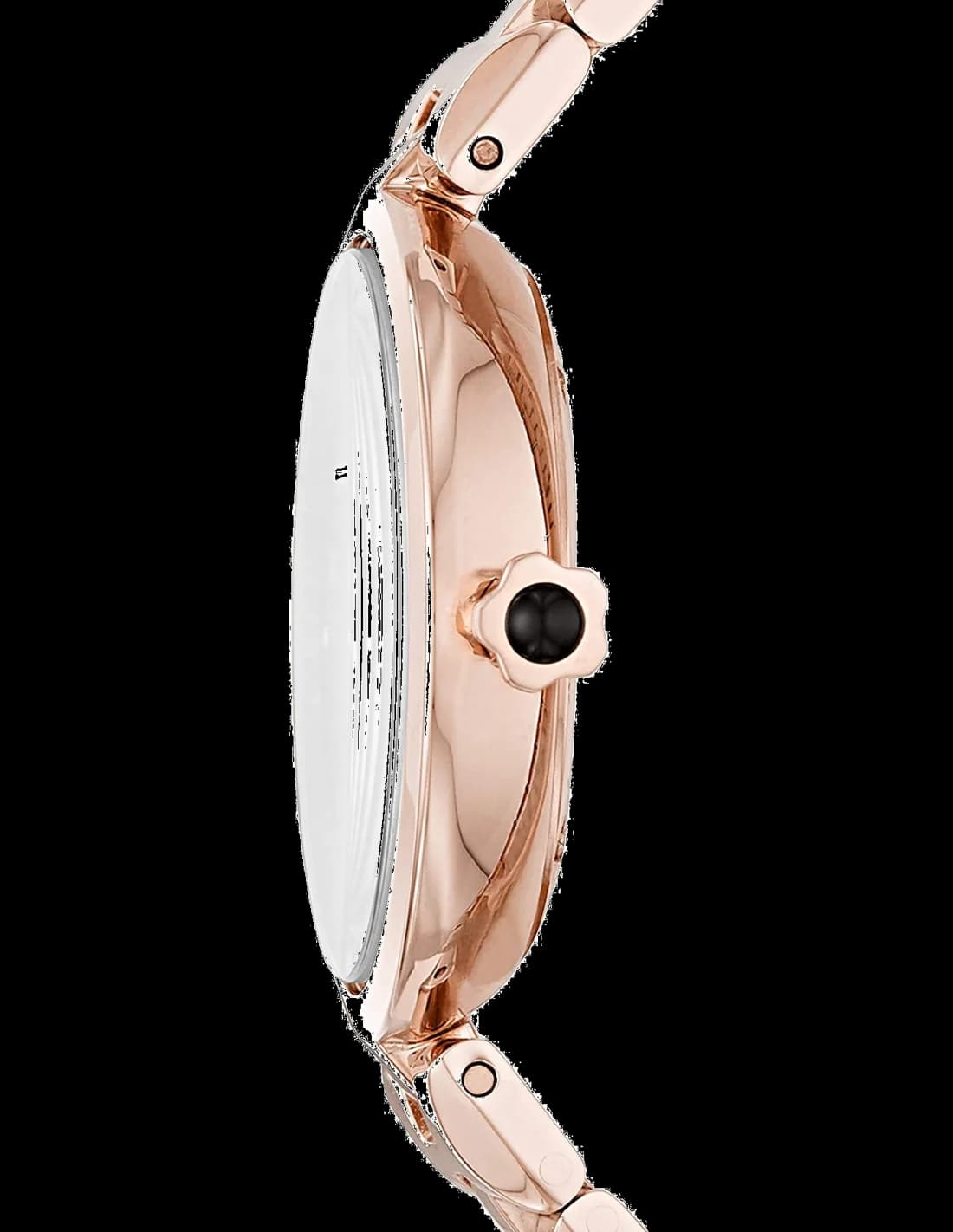 Montre Femme Emporio Armani AR11197 Arianna - Cadran 32mm Noir Acier Or Rose vue 3