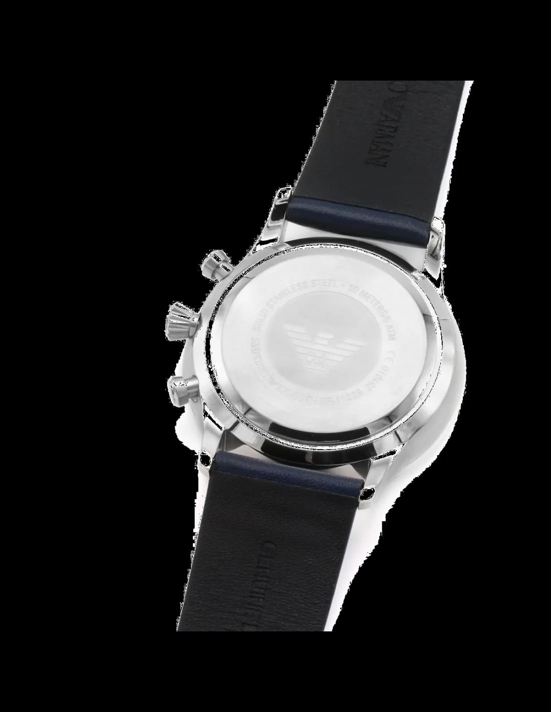 Attache bracelet Emporio Armani AR11226 doté d'un bracelet en acier inoxydable brossé à fermoir déployant double sécurité
