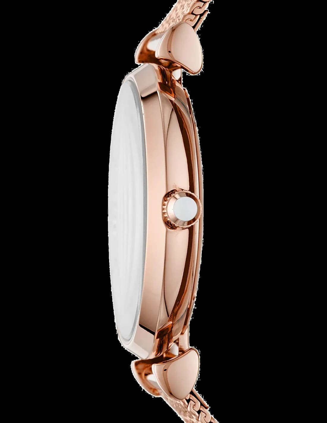 Attache bracelet Emporio Armani AR11320 en cuir bleu cousu avec fermoir déployant gravé du logo