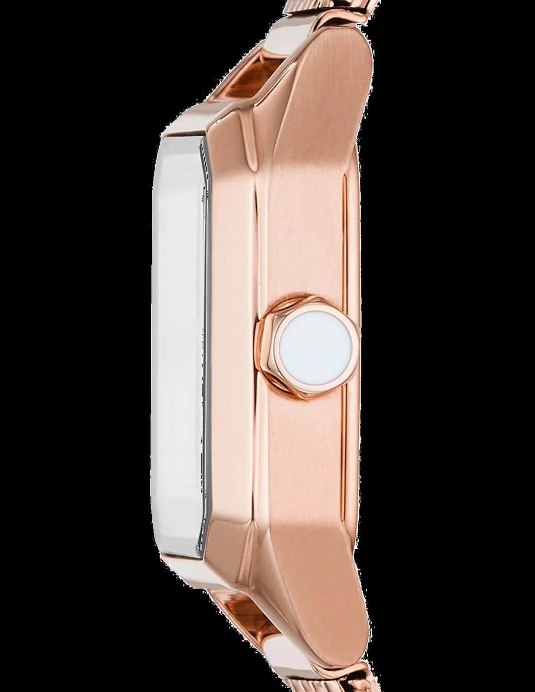 Attache bracelet Emporio Armani AR11347 en acier inoxydable maille milanaise argentée, fermoir déployant à double sécurité