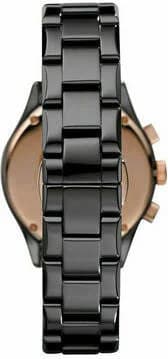 Visage cadran Emporio Armani AR1411 avec index appliqués et aiguilles dauphine polies, date à 3h