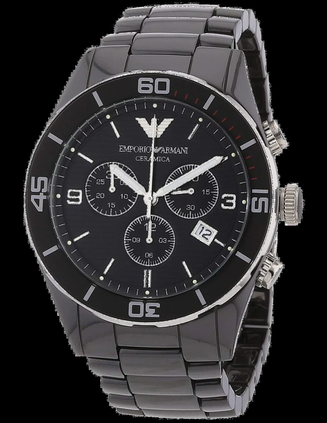 Montre Homme Emporio Armani AR1421 Chronographe Céramique Noire