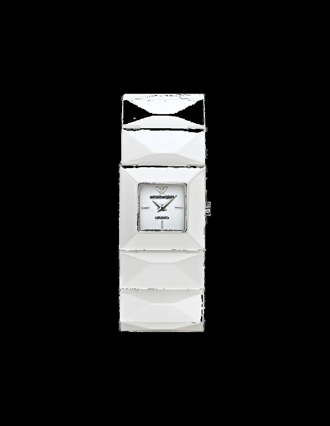 Montre Femme Emporio Armani AR1436 - Cadran et Bracelet en Céramique Blanche