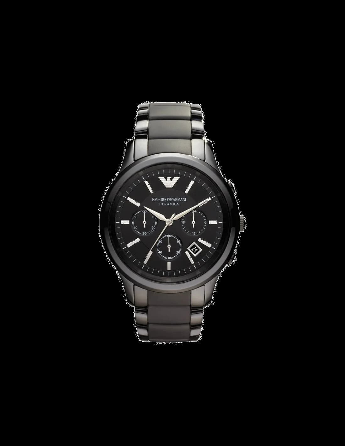Montre Homme Emporio Armani AR1452 Chronographe Céramique Noire et Céramique