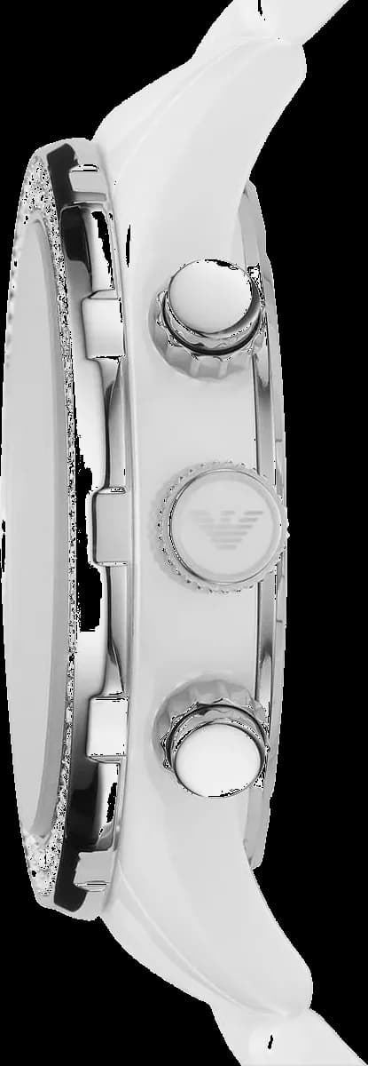 Montre Emporio Armani AR1456 Femme en Céramique Blanche vue 2