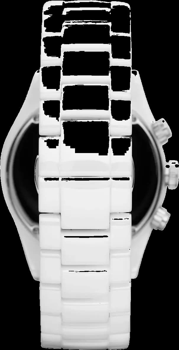 Montre Emporio Armani AR1456 Femme en Céramique Blanche vue 3