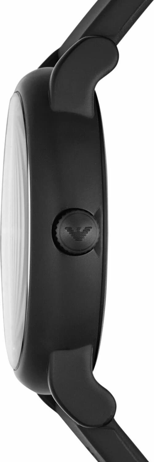 Montre Homme Emporio Armani Classic AR1732 - Cadran Noir, Boîtier Noir, Bracelet Cuir vue 3