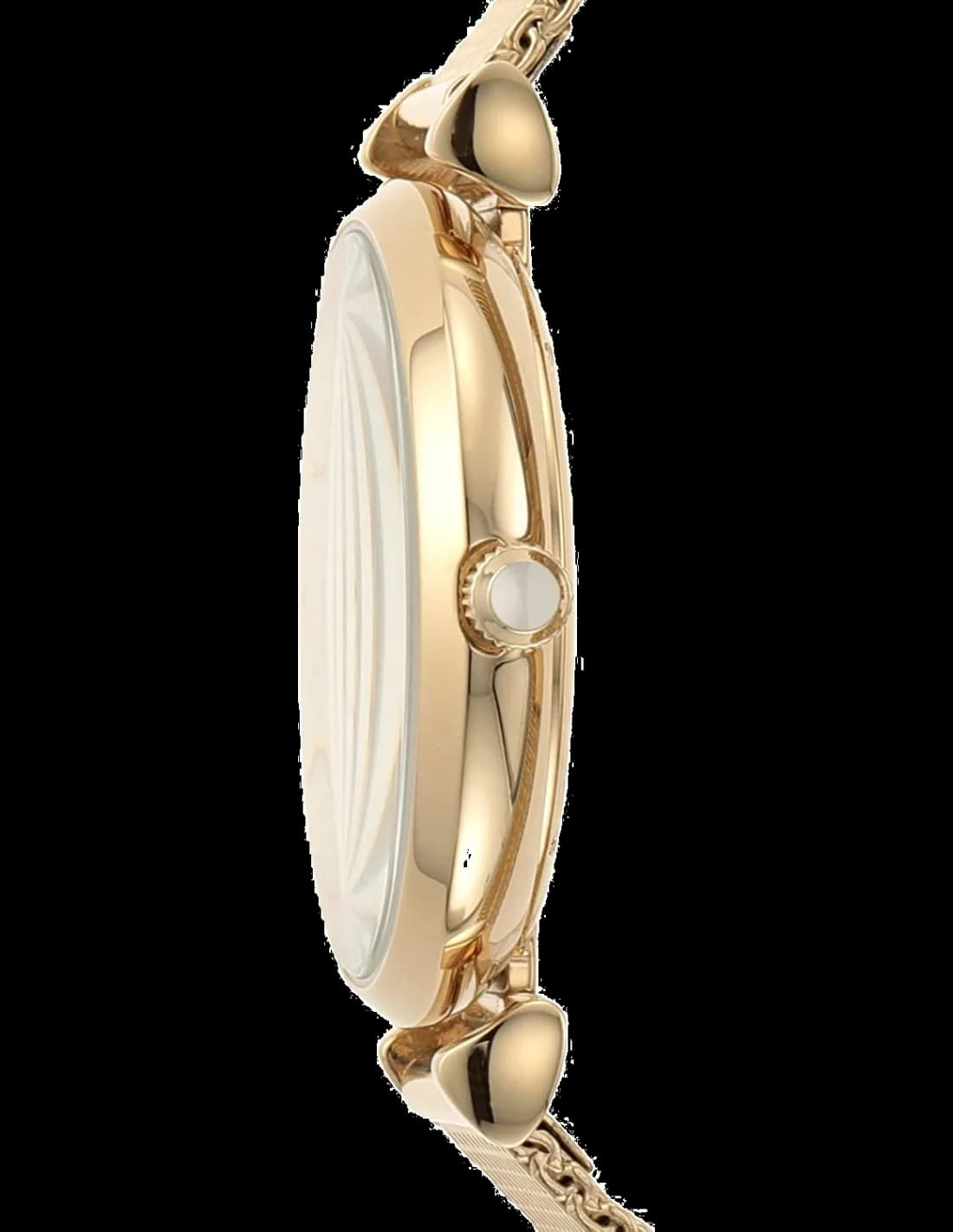 Visage cadran Emporio Armani AR1957 dévoilant index appliqués, aiguilles dauphine et guichet date à 3h, précision quartz