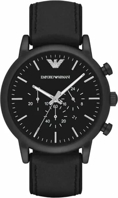 Montre Homme Emporio Armani AR1968 - Cadran et bracelet noir maille milanaise