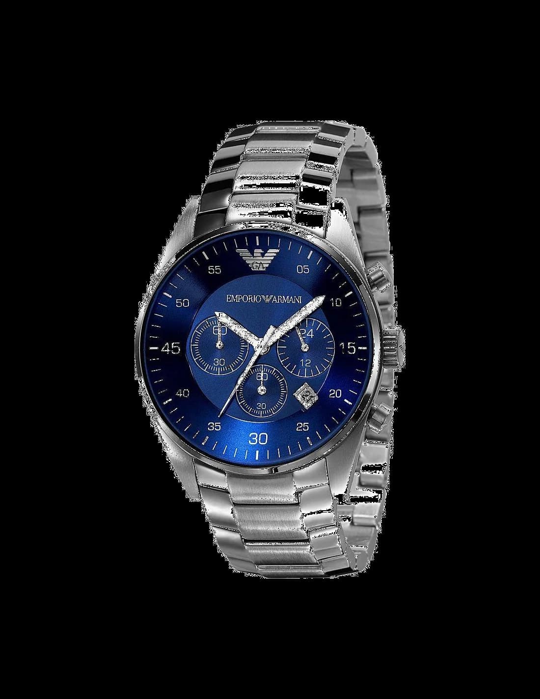 Montre Homme Emporio Armani Sportivo AR5860 - Cadran Bleu Acier Inoxydable