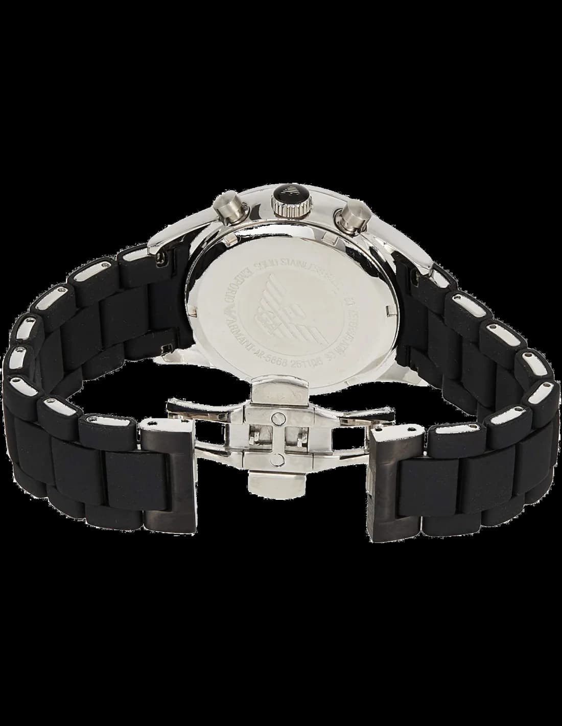 Montre Homme Emporio Armani AR5866 Chronographe - Cadran et Bracelet Noir vue 2