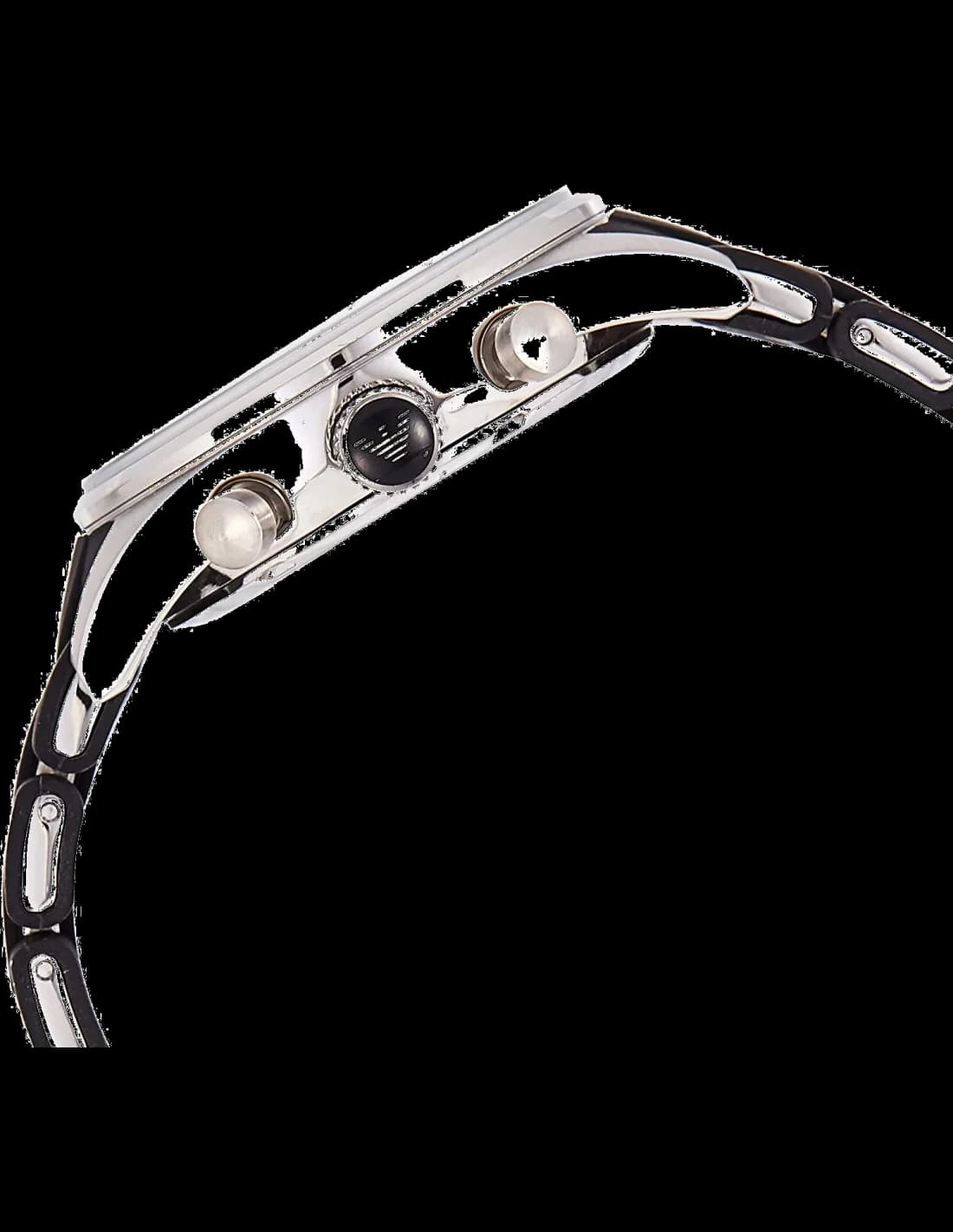 Montre Homme Emporio Armani AR5868 - Cadran et Bracelet Silicone Noir vue 2