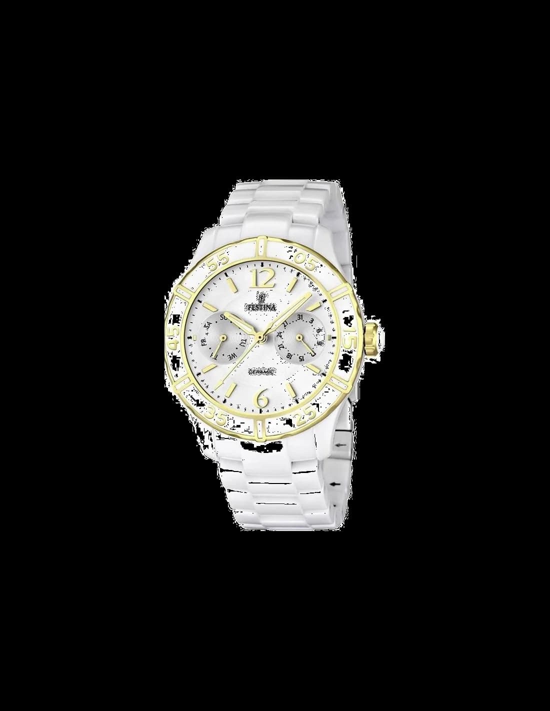 Montre Festina F16634/1 Femme en Céramique Blanche