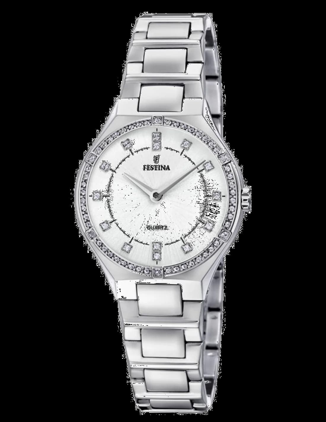 Montre Femme Festina F20225/1 Slim - Cadran et Bracelet Acier Argenté Maille Milanaise