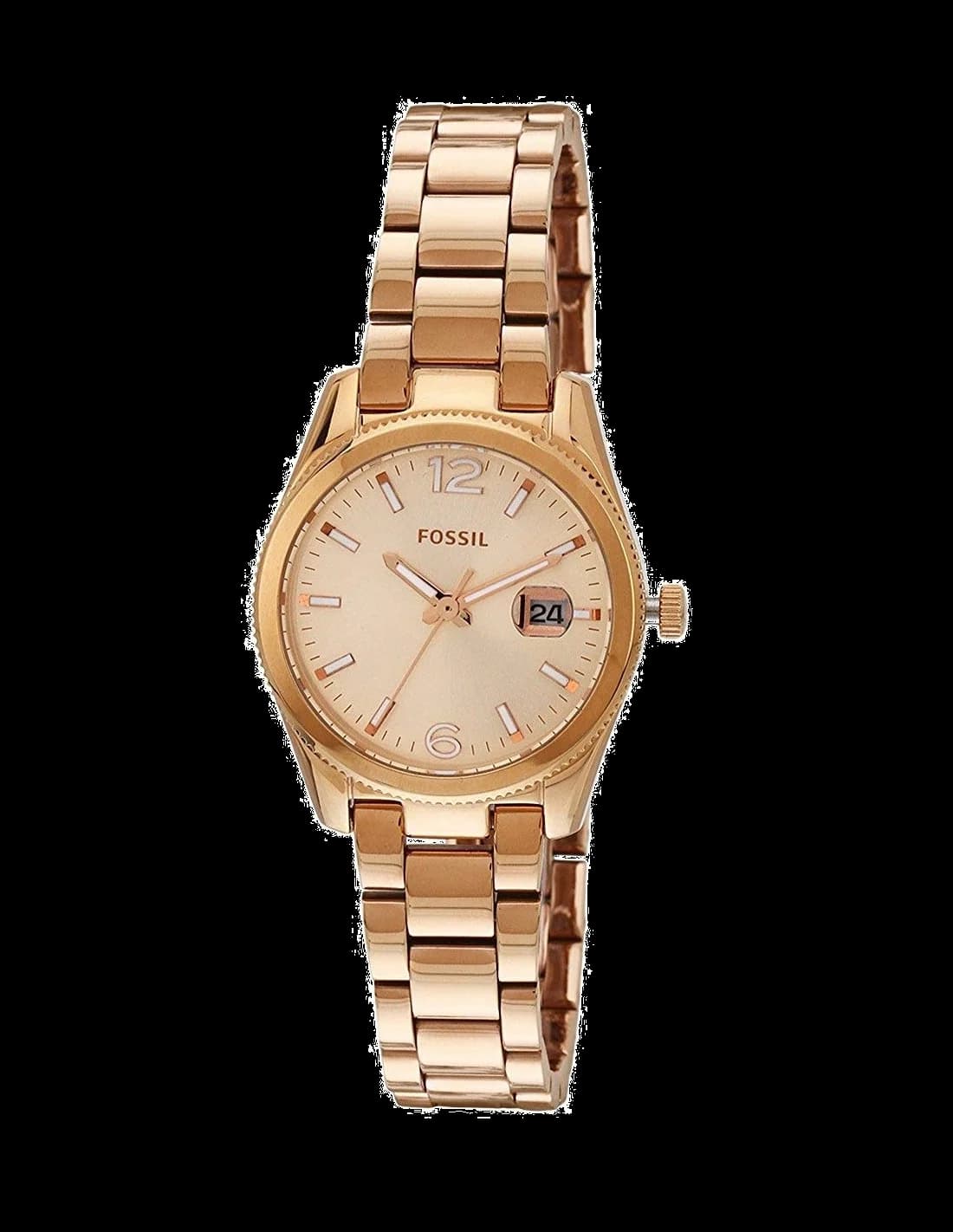 Montre Femme Fossil ES3584 Perfect Boyfriend en Acier Or Rose avec Date
