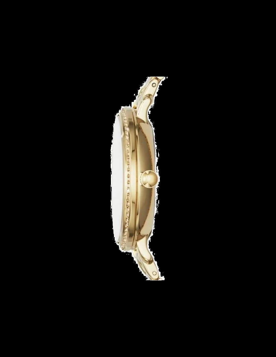 Visage cadran Fossil ES3756 aux index bâton appliqués et aiguilles dorées pour une lisibilité élégante