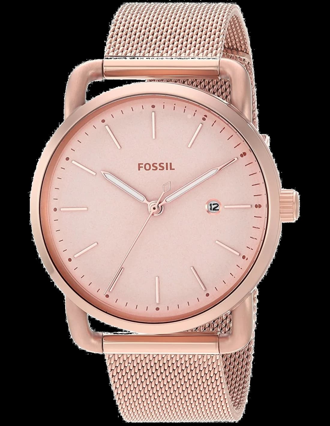 Montre Femme Fossil ES4333 en Acier Inoxydable Doré Rose à Bracelet Maillons