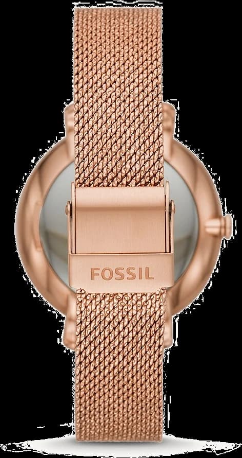 Visage cadran Fossil ES4534 avec index appliqués dorés et aiguilles bâton pour lisibilité optimale