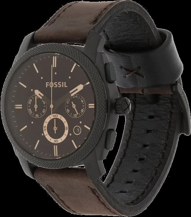 Montre Homme Fossil Machine FS4656 Cadran Marron Bracelet Cuir vue 2