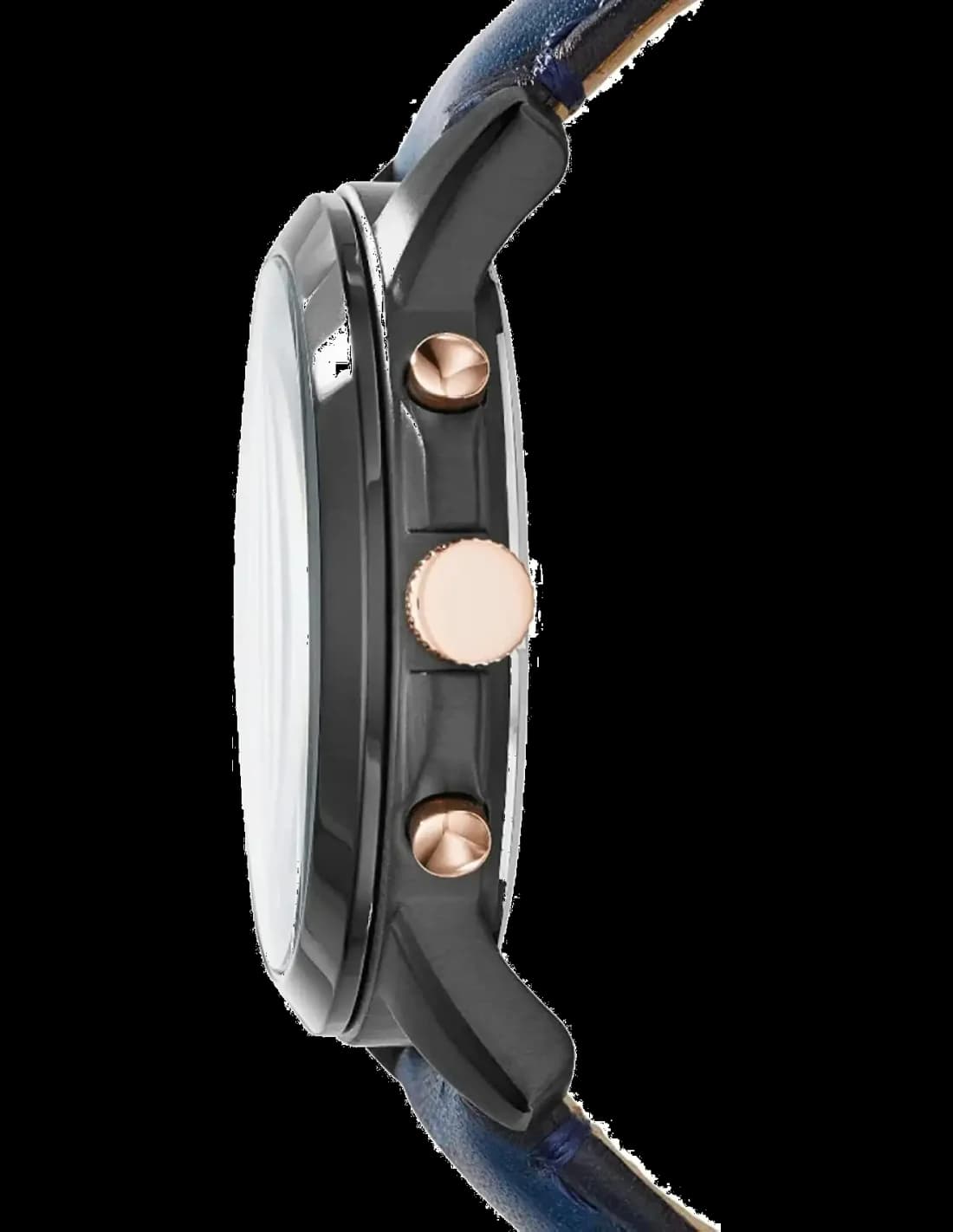 Montre Homme Fossil Grant FS5061 Chronographe Quartz Cadran Bleu Nuit Bracelet Cuir vue 2