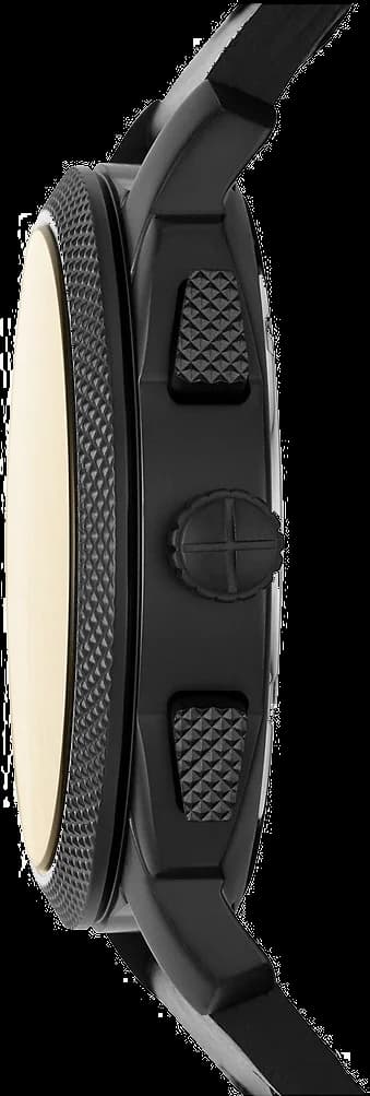 Montre Homme Fossil Machine FS5586 Chronographe Cadran Marron Bracelet Cuir Noir vue 3