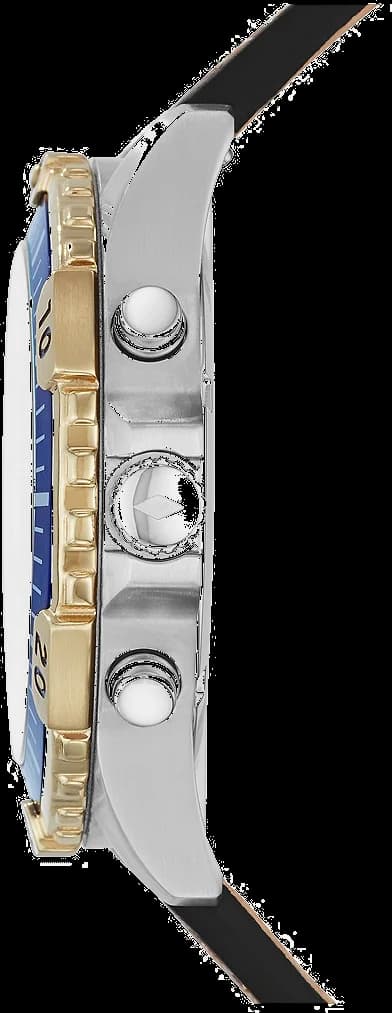 Visage cadran Fossil FS5625 arborant index appliqués, aiguilles bâton et guichet date à 4h30 pour une lisibilité optimale