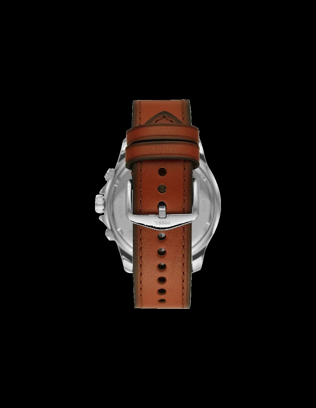 Montre Homme Fossil FS5734 Chronographe Cadran Vert Acier Bracelet Cuir Marron vue 2