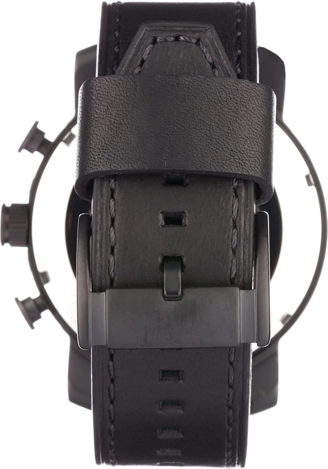 Attache bracelet Fossil JR1354 en acier inoxydable gun metal avec fermoir déployant à double bouton-poussoir
