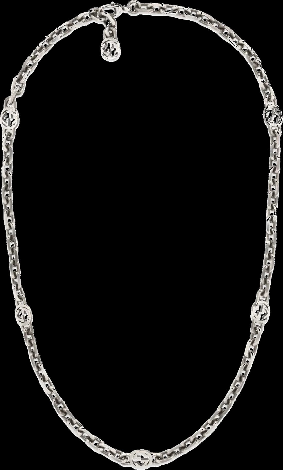 Collier Gucci GG108400 en argent 925 avec pendentif GG palladium - Unisexe