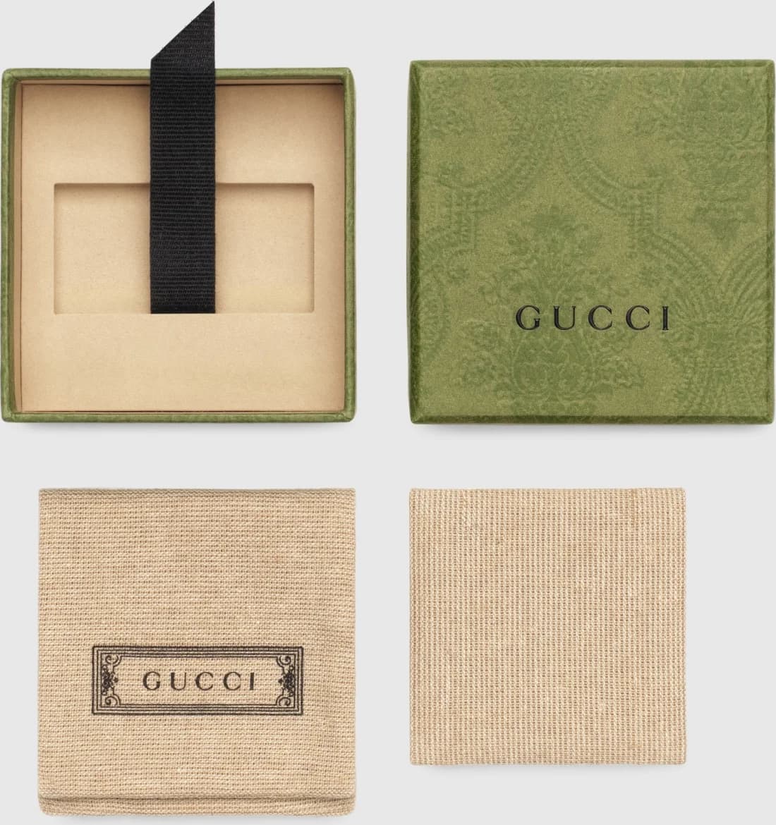 Boucles d'oreilles Gucci en argent 925 forme cœur - Réf. 108406 vue 3