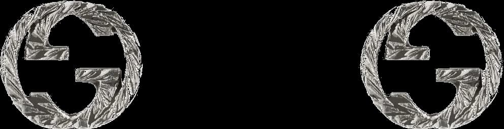 Boucles d'oreilles Gucci Interlooking en argent 925 motif GG - Réf. 109527