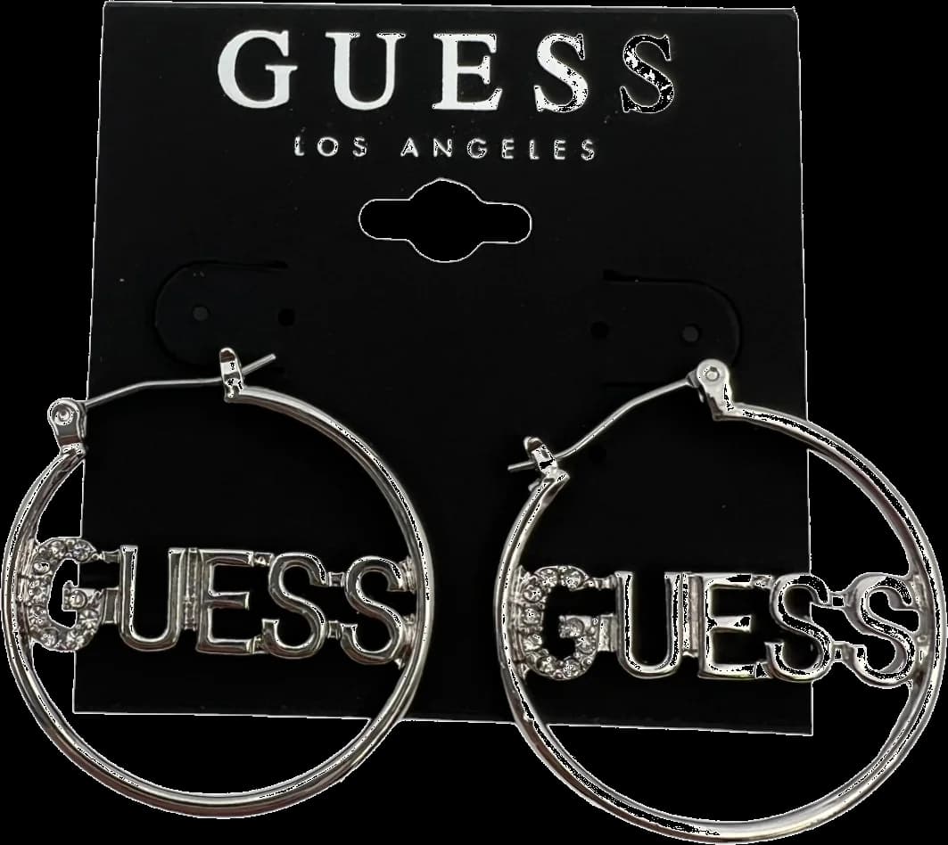 Boucles d'oreilles Guess pour femme, métal argenté, référence 109793 vue 2