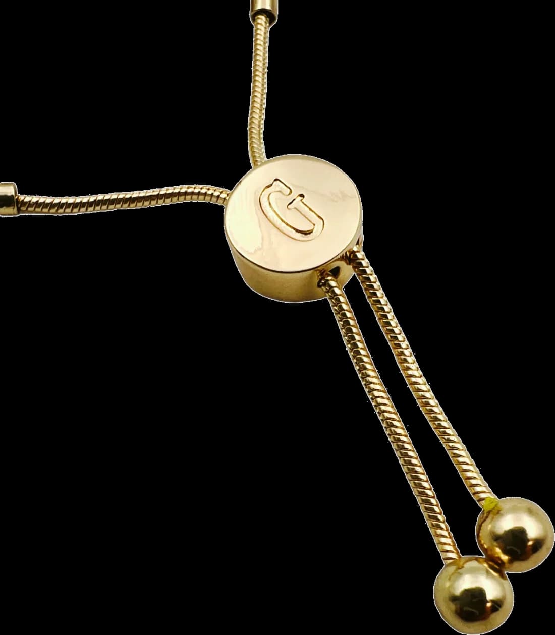 Bracelet Guess pour femme en métal doré jaune avec breloques serties de zircon - Réf. 109797 vue 2
