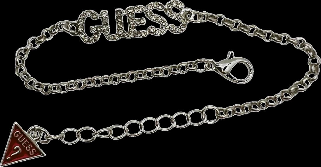Bracelet Guess 109800 en métal argenté pour femme, ajustable et serti de cristaux vue 3