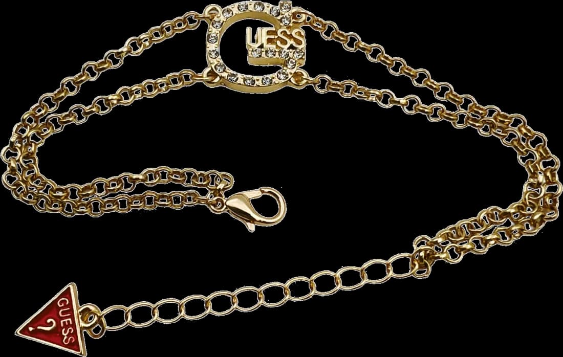 Bracelet Guess ajustable en métal plaqué or pour femme - Réf. 109804 vue 2