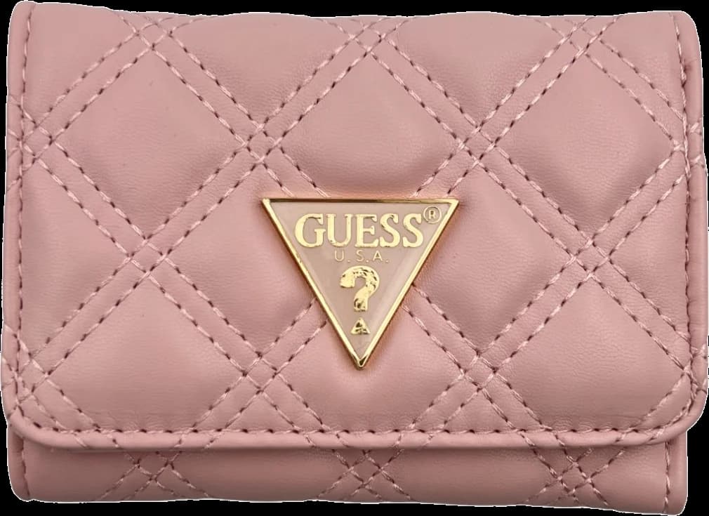 Portefeuille Guess pour femme, référence 109830, en simili cuir rose