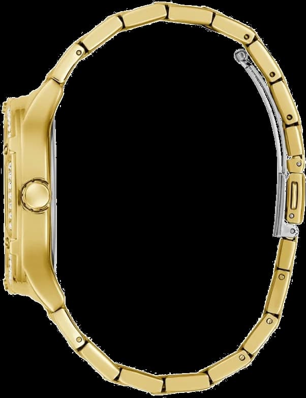 Montre Femme Guess Duchess GW0558L2 en acier doré jaune multifonction vue 3