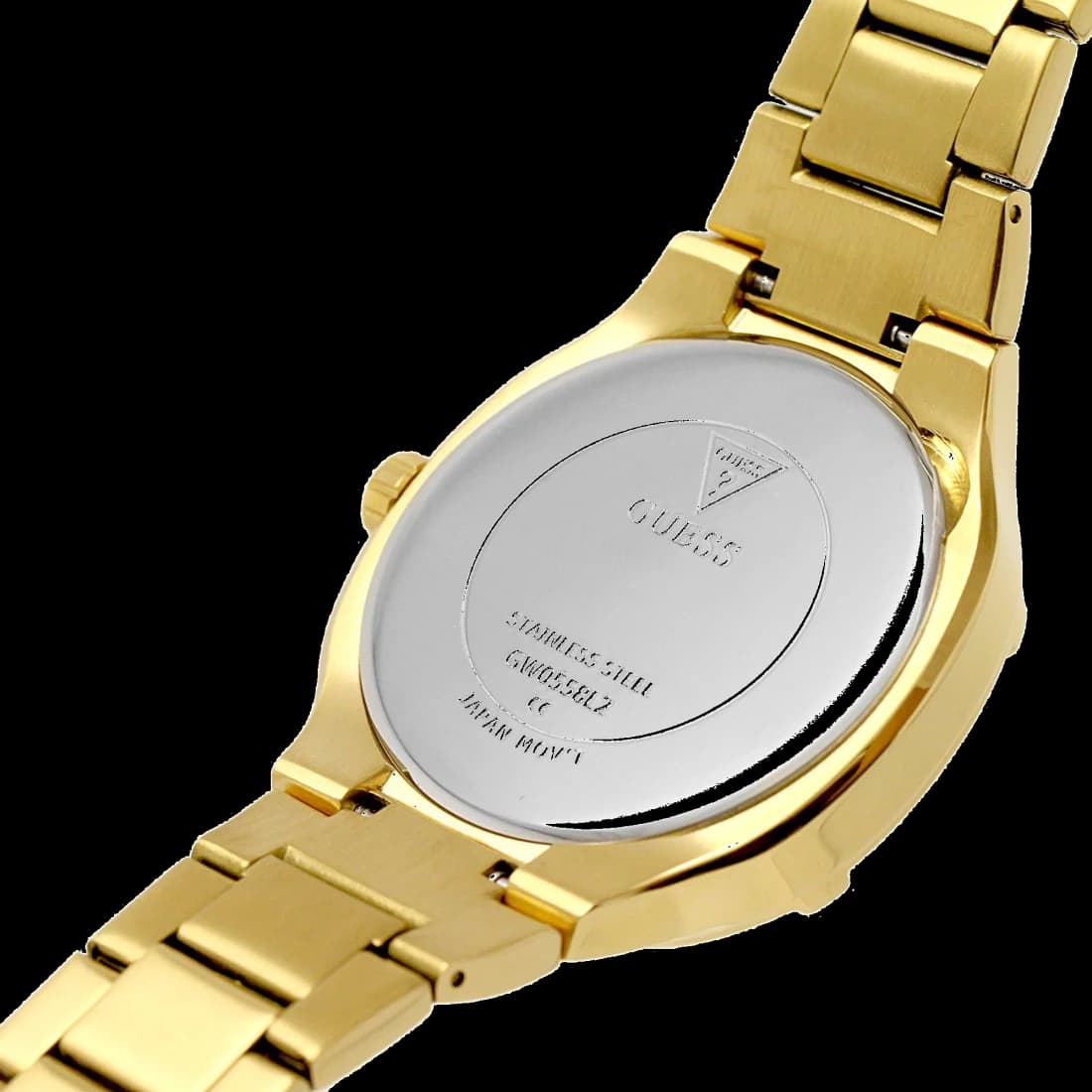 Montre Femme Guess Duchess GW0558L2 en acier doré jaune multifonction vue 4