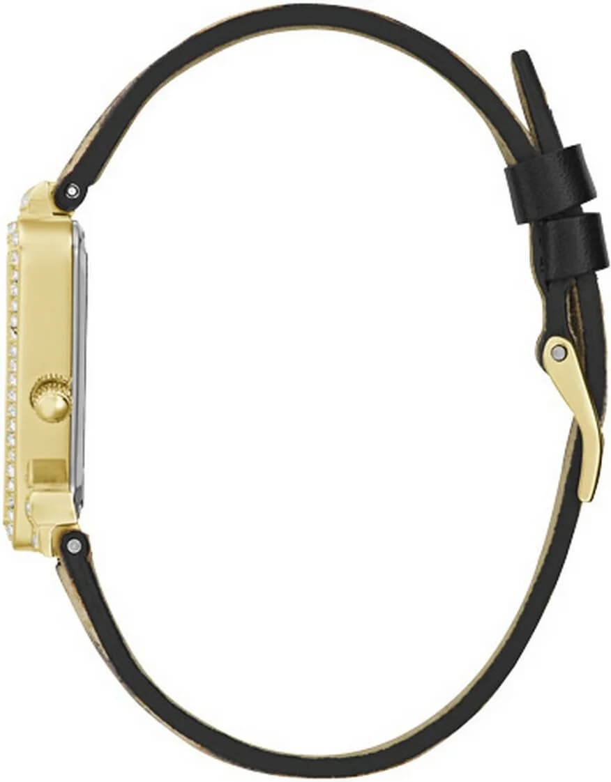 Attache bracelet Guess GW0504L3 en cuir imprimé léopard boucle ardillon dorée finition luxueuse
