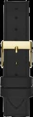Montre-bracelet Guess Fame pour Femme - Réf. GW0504L5 - Boîtier triangulaire doré à strass, bracelet cuir noir vue 5