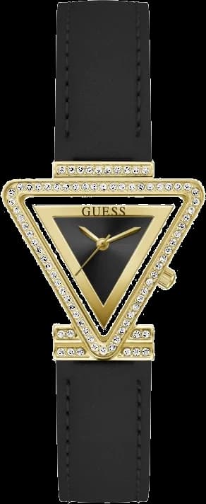 Garde-temps Guess GW0504L5 au cadran blanc soleillé, aiguilles dorées et index bâtons