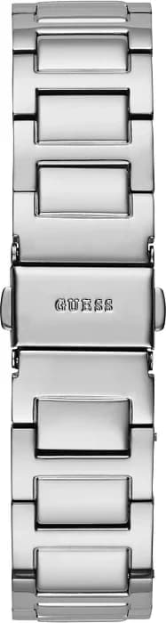 Attache bracelet Guess GW0472L1 en acier argent avec fermoir déployant, maillons lisses et sécurisés