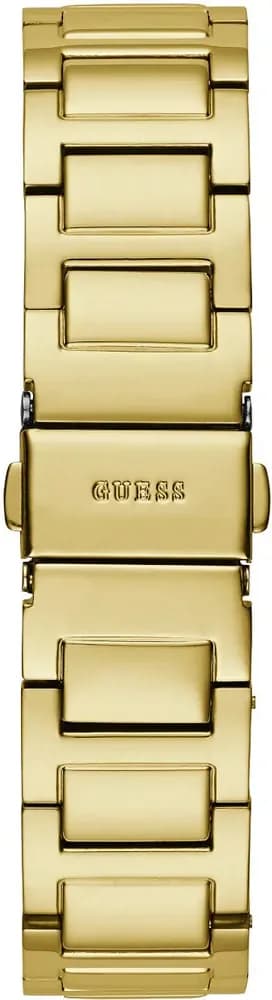 Attache bracelet Guess GW0472L2 en acier doré maillons milanais avec fermoir déployant double sécurité