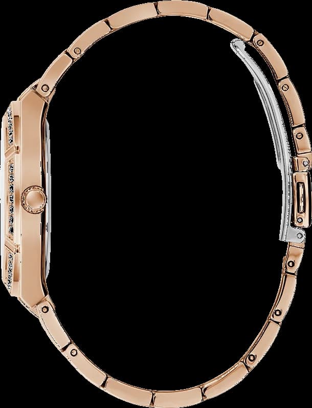 Montre Guess Femme GW0033L3 - Cadran et bracelet acier or rose avec strass vue 2